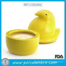 Yellow Chick Ceramic Unique Candle Jars